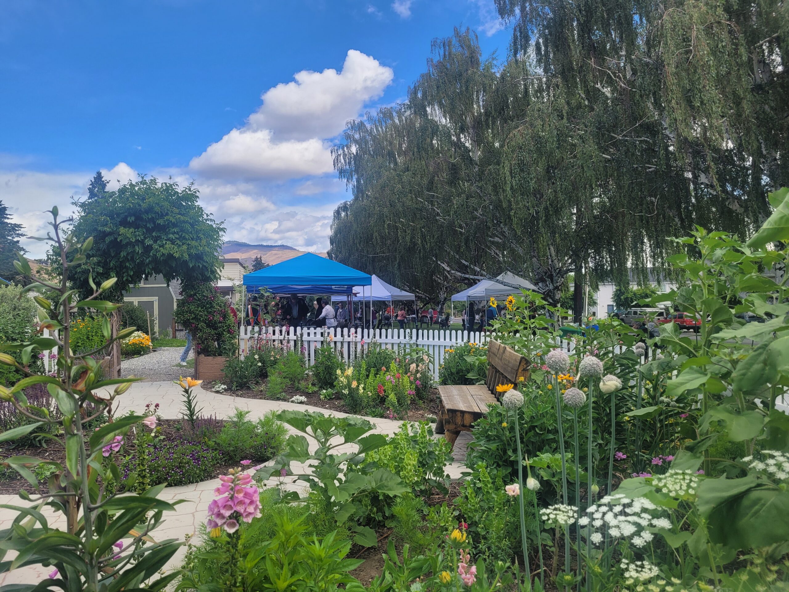 Event happening at a garden.