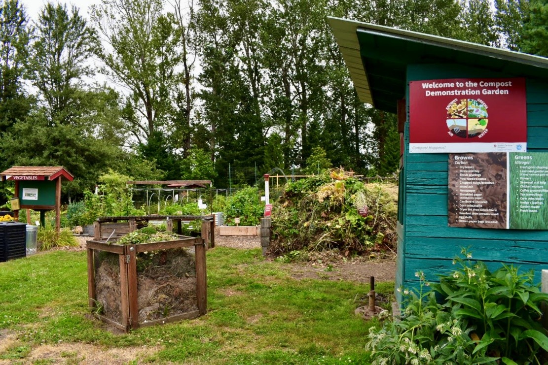 People examining native plants.