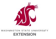 WSU extension logo example cougar head above WSU Extension.