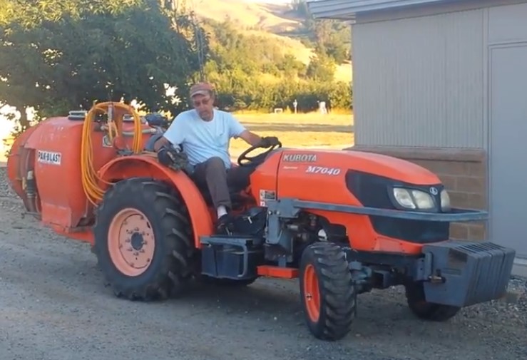 Bruce driving sprayer