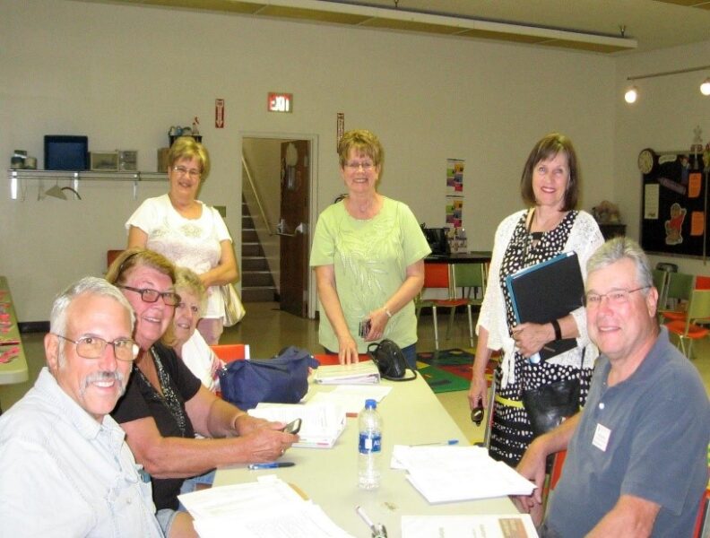 Foundation members at a meeting