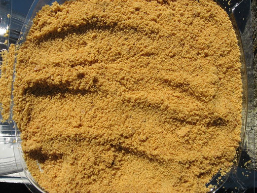 Ground brassicaceous seed meal