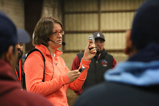 Photo of speaker at Washington small fruit conference