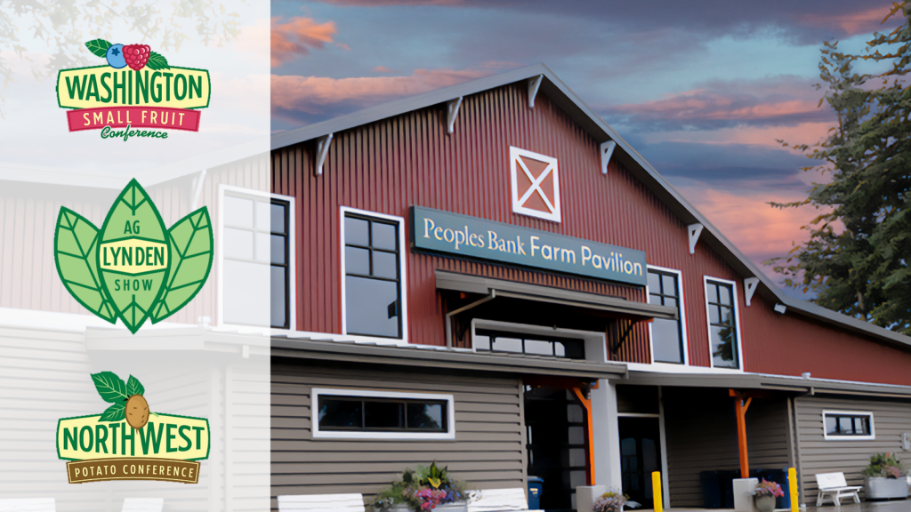 Farm pavilion building at the Northwest Washington Fairgrounds.