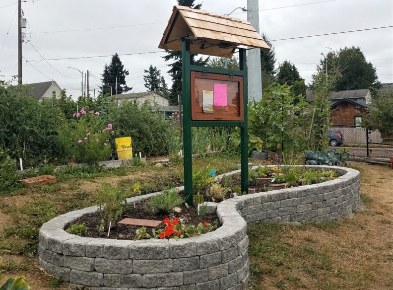 Community Garden sign