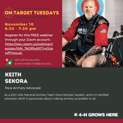 Original flyer for Keith Sekora presentation