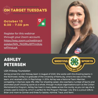 Original flyer for Ashley Petersen presentation