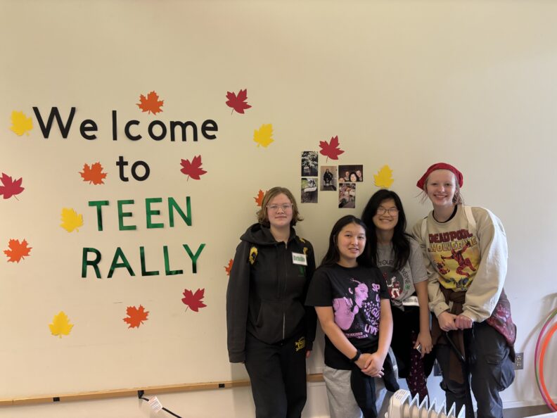 Some of the youth members after their photo scavenger hunt.