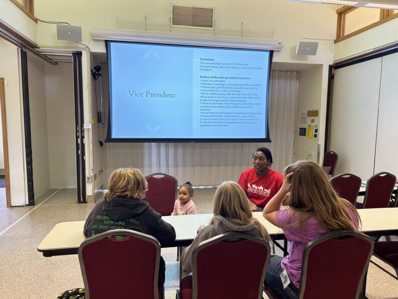 Youth participating in a workshop.