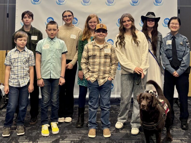 Youth members that were honored at the Volunteer Recognition Brunch