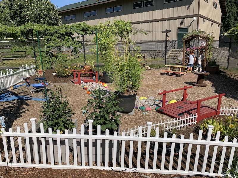 Youth gardening area at Gig Harbor Demo garden