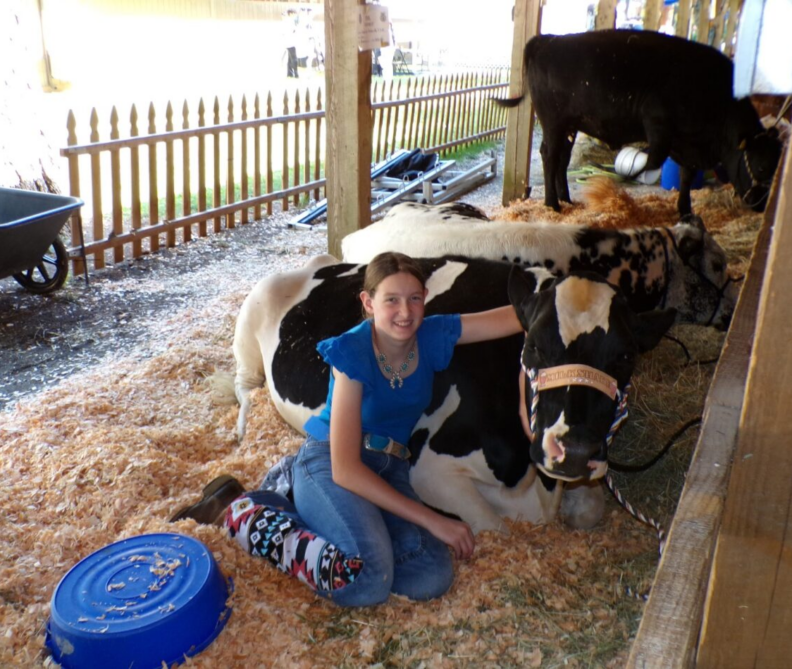 PC Fair - youth with her cows