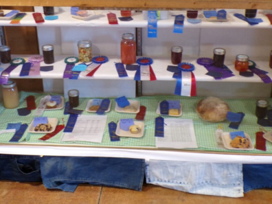 PC Fair - case of jellies and homemade goods.