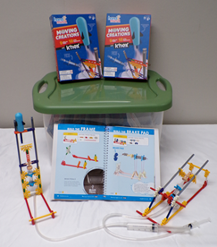 K'NEX Motion Creation kit photo showing two completed projects