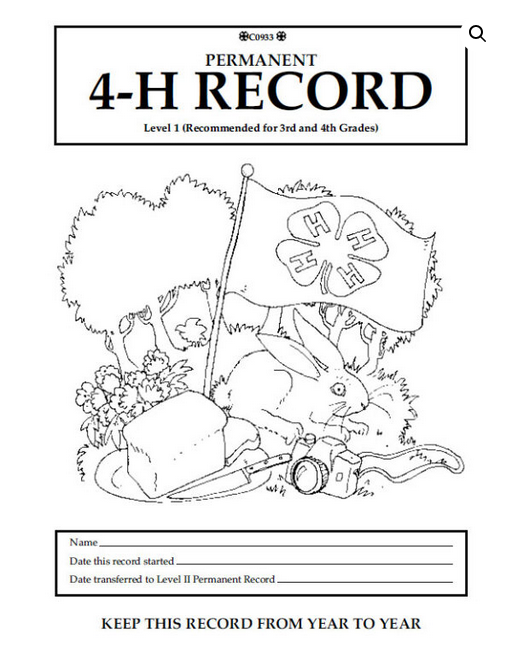 Picture of 4-H Record Book - Permanent Book