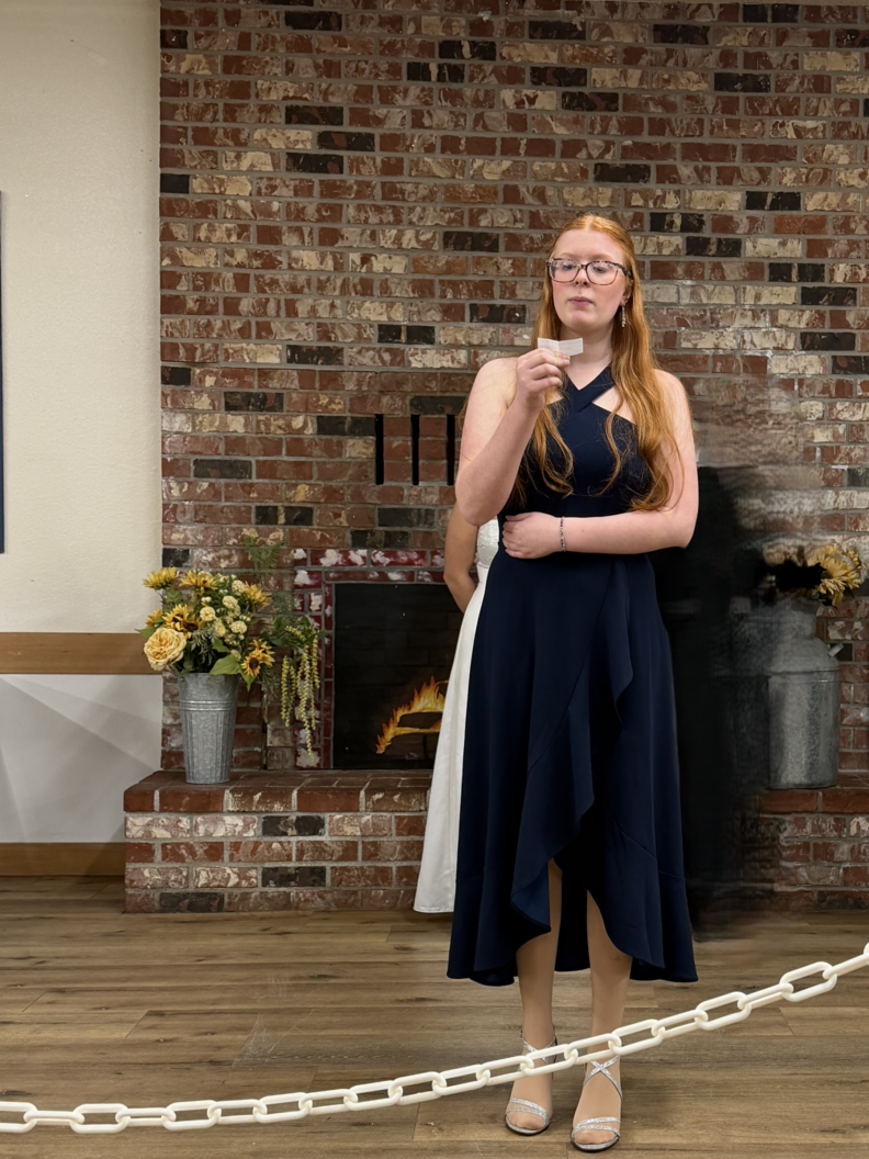 Youth Answering impromptu question at Royal Court Ambassador Selection Day