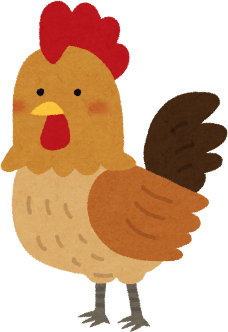 an animated pic of a rooster 