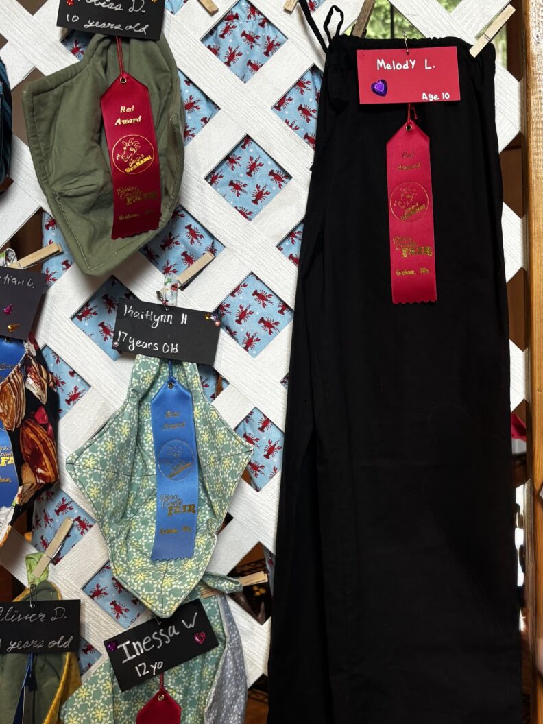 Still life exhibits at the Pierce County Fair