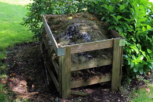 hand made compost bin