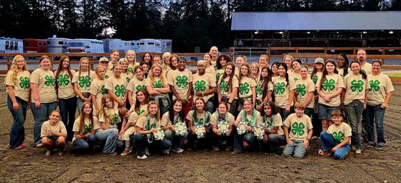 4-H Youth and volunteers that are part of the Horse project at the Pierce County Fair