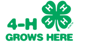 "4-H Grows Here" Logo