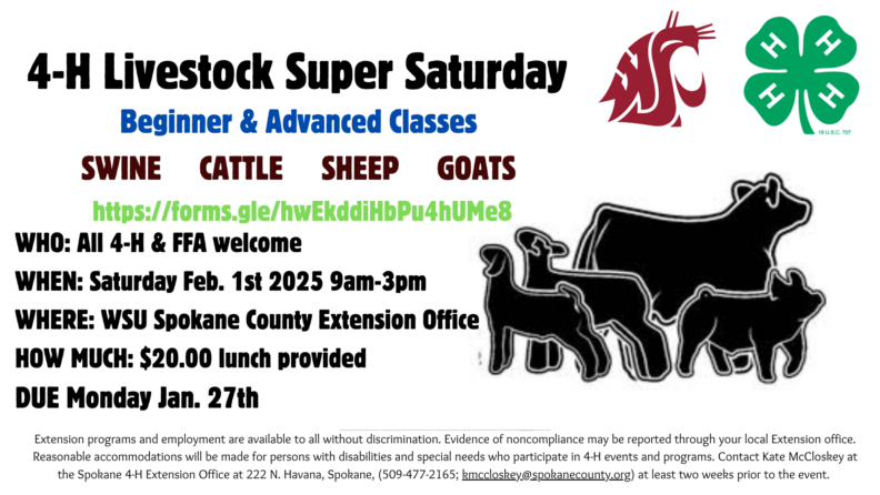 "4-H Livestock Super Saturday"