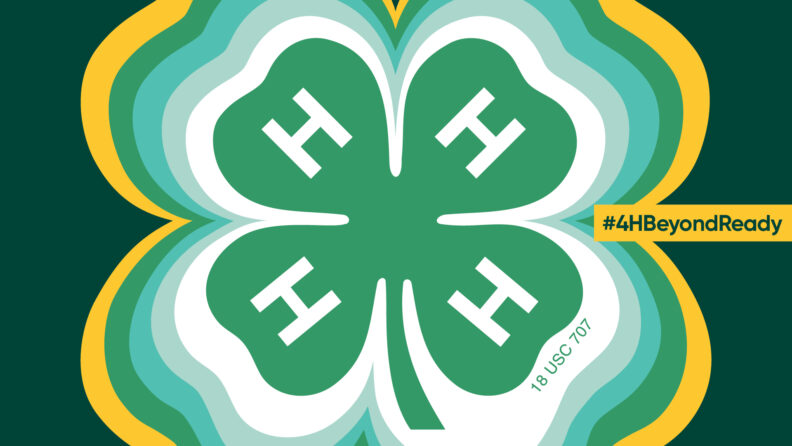 4-H clover "Beyond Ready" design