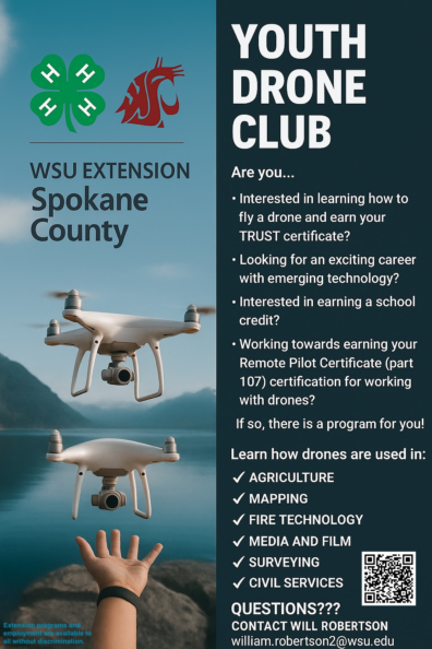 Poster for youth drone club