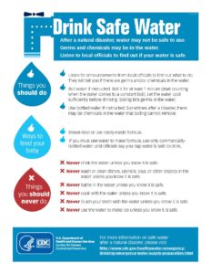 Drink safe water flyer