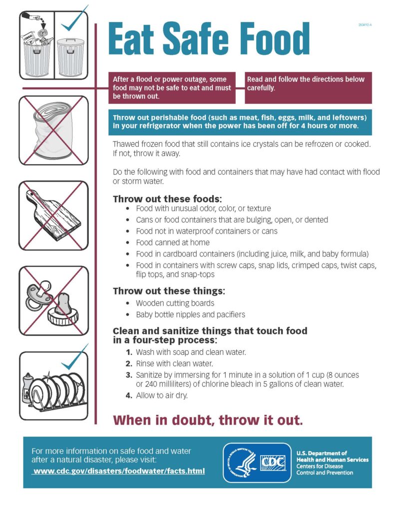 Eat Safe Food title page. 