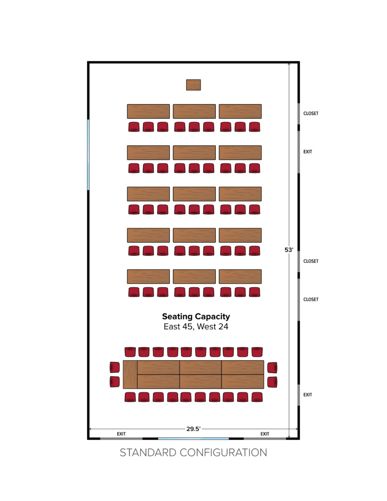 Room information and larger image of Auditorium (Full) standard configuration (opens in new tab).