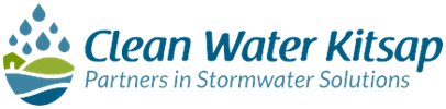 "Clean Water Kitsap: Partners in Stormwater Solutions" logo. 