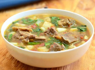 Beef, Potato and Pechay Soup.