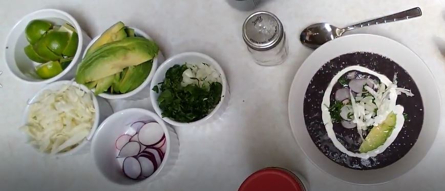 Guatemalan Black Bean Soup