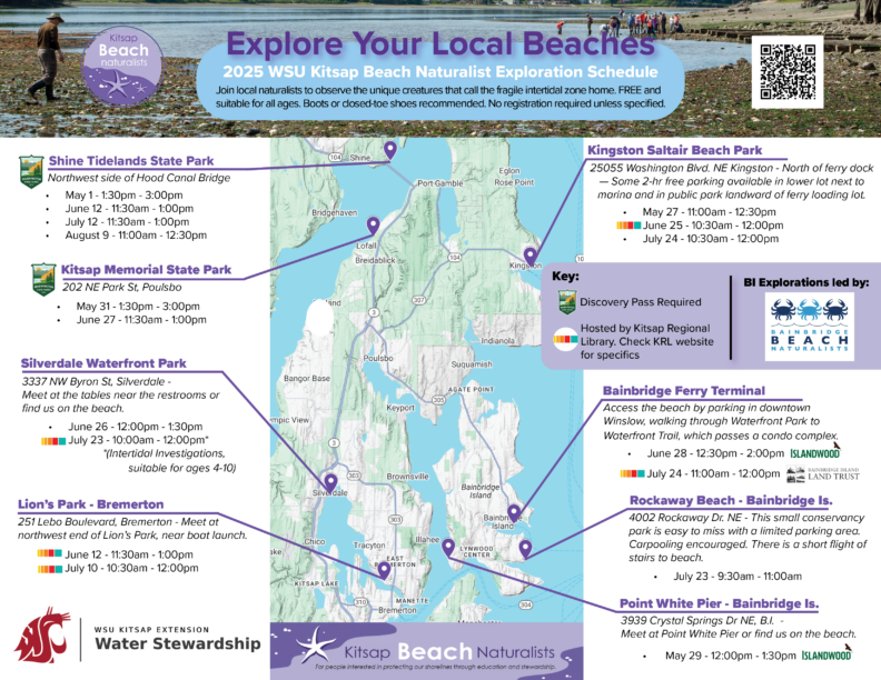2025 Beach Explorations schedule graphic