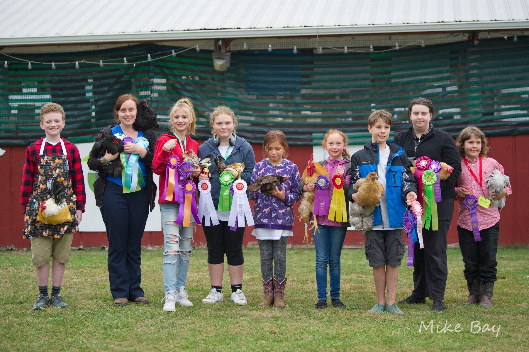 4-H youth with awards