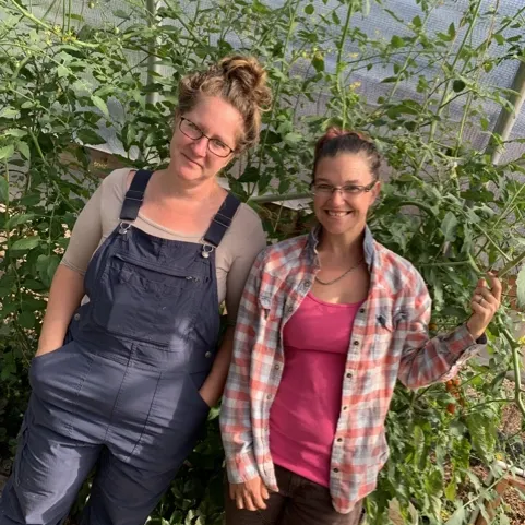 Photo of Jen Clark and Nikki Parks, Roots Farm
