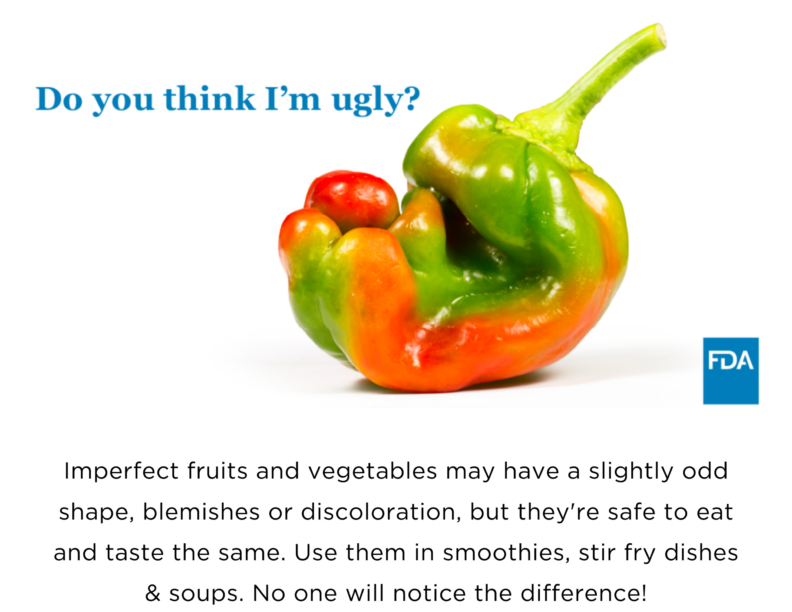 Picture of misshapen produce