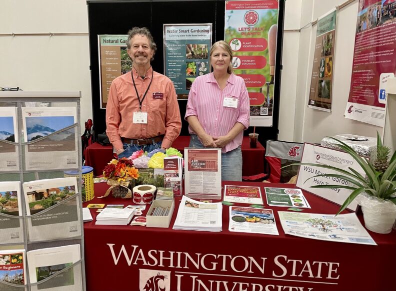 Master Gardeners Phil Teller and Kim Myers at the Colville Home & Garden Show