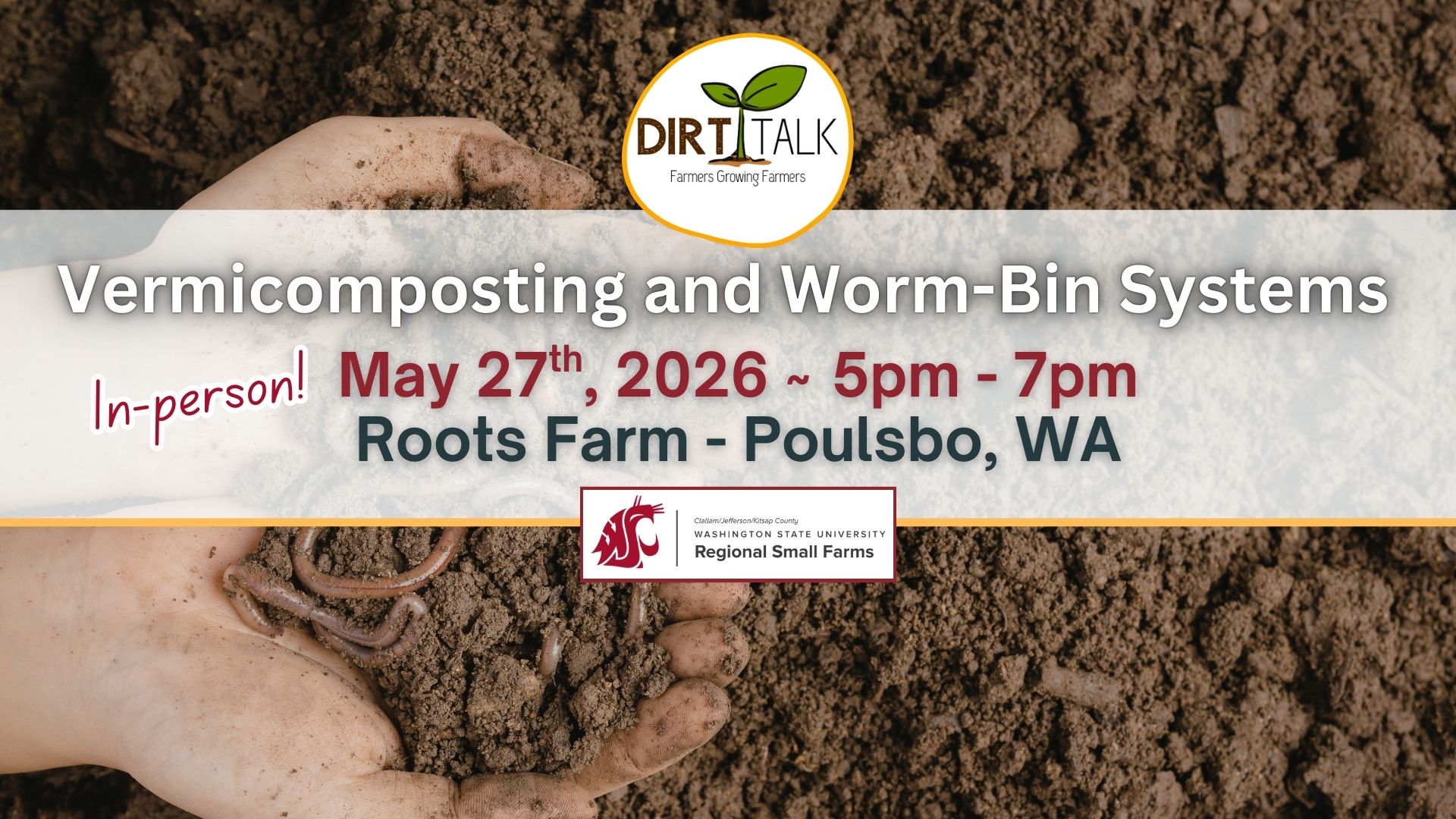 Hand digging in Worm Compost