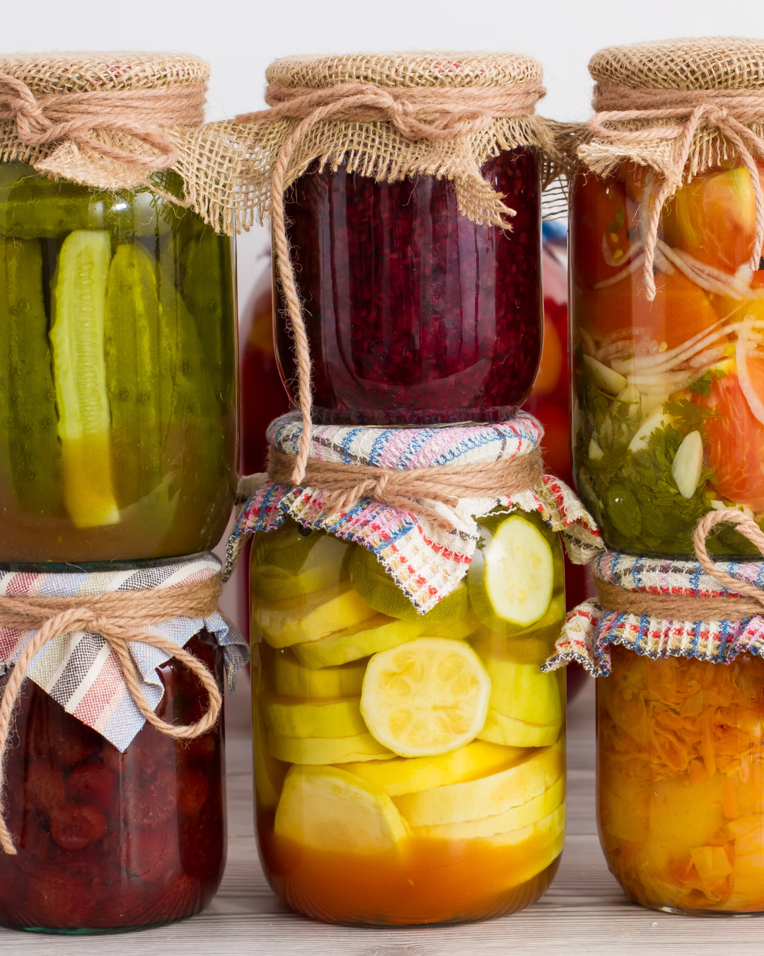 A stack of canned food