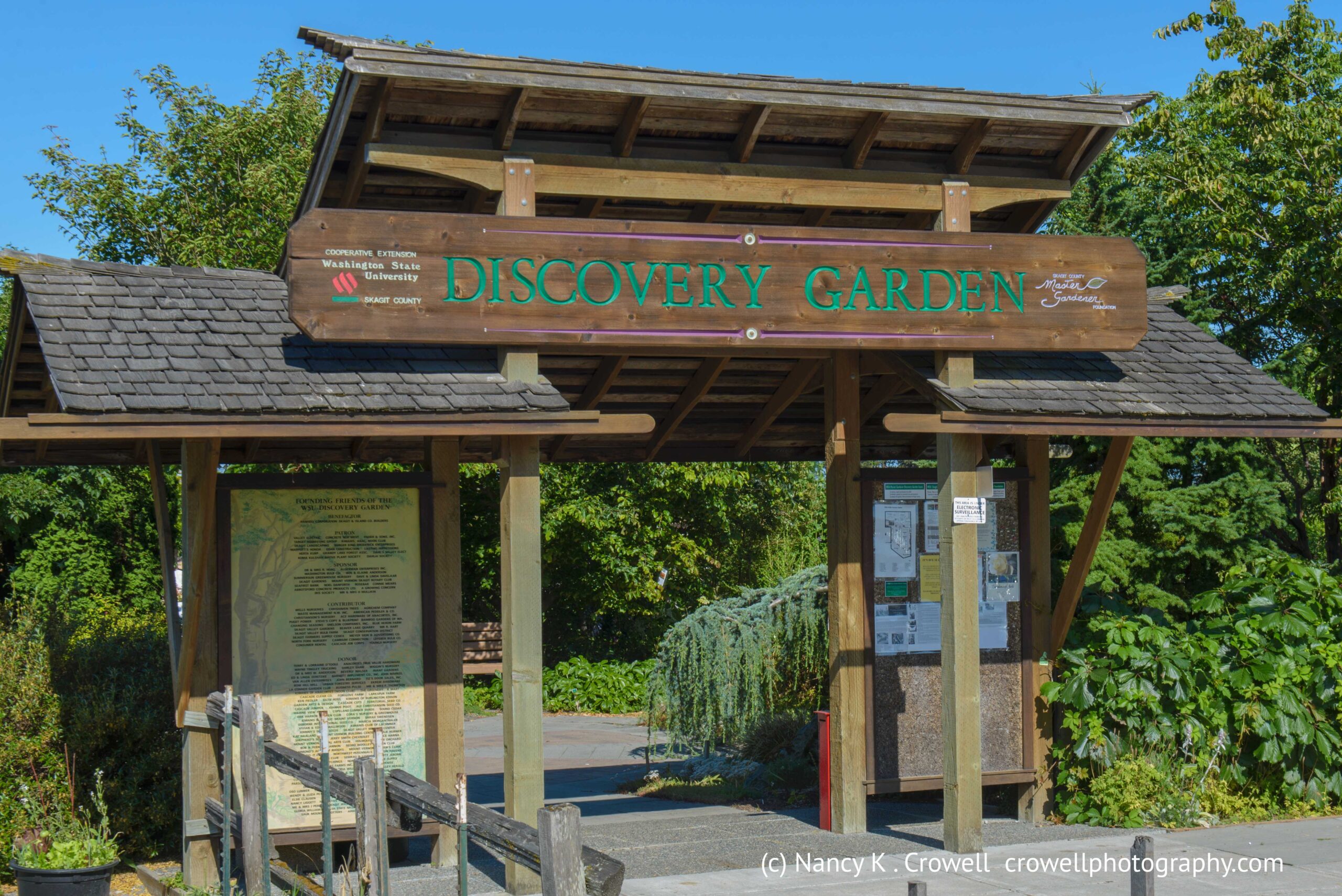 Skagit County Discovery Garden Entrance