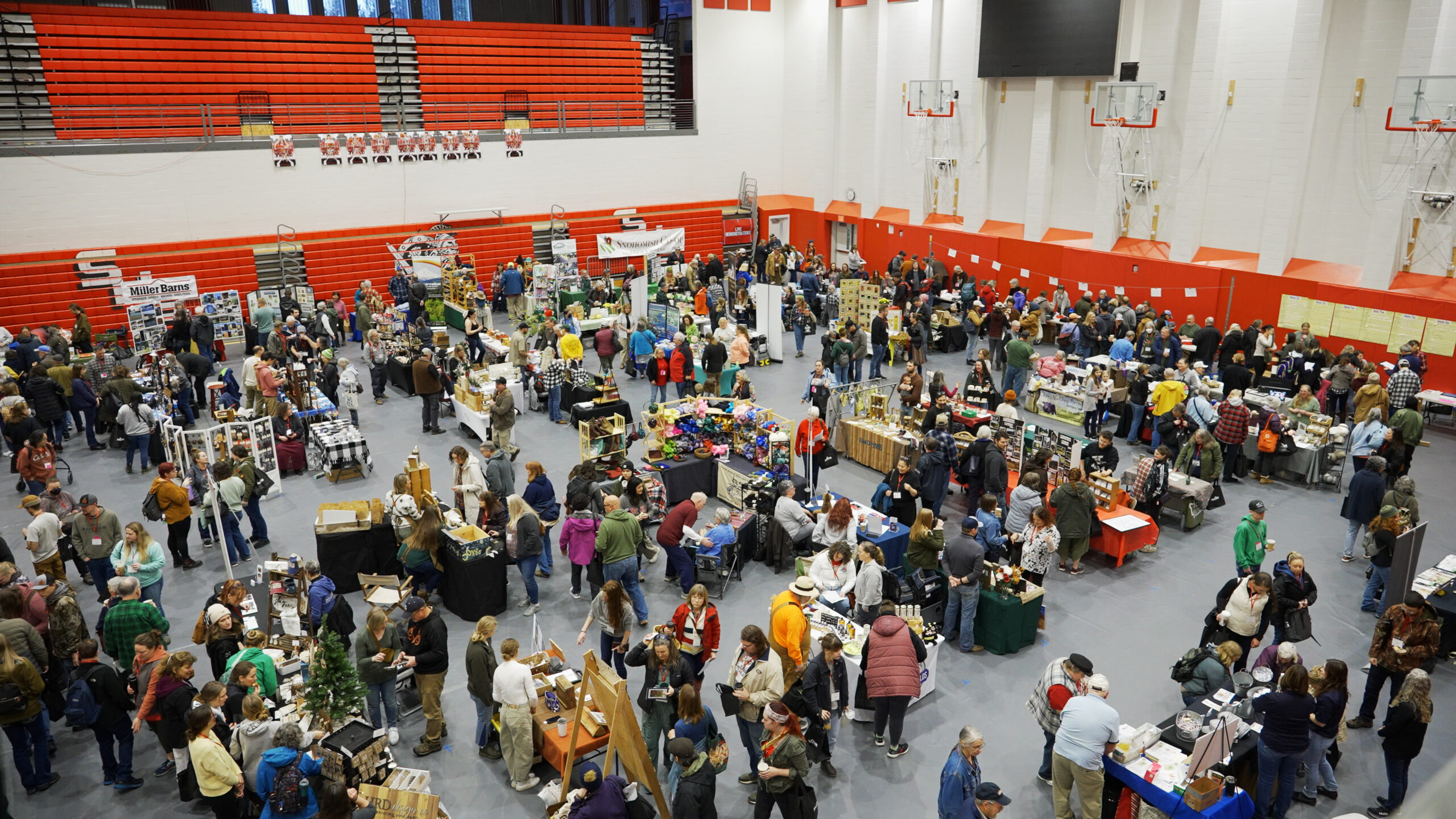 Country Living Expo tradeshow floor as viewed from above