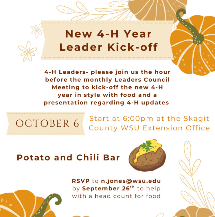 4-H Leader Kick Off Announcement