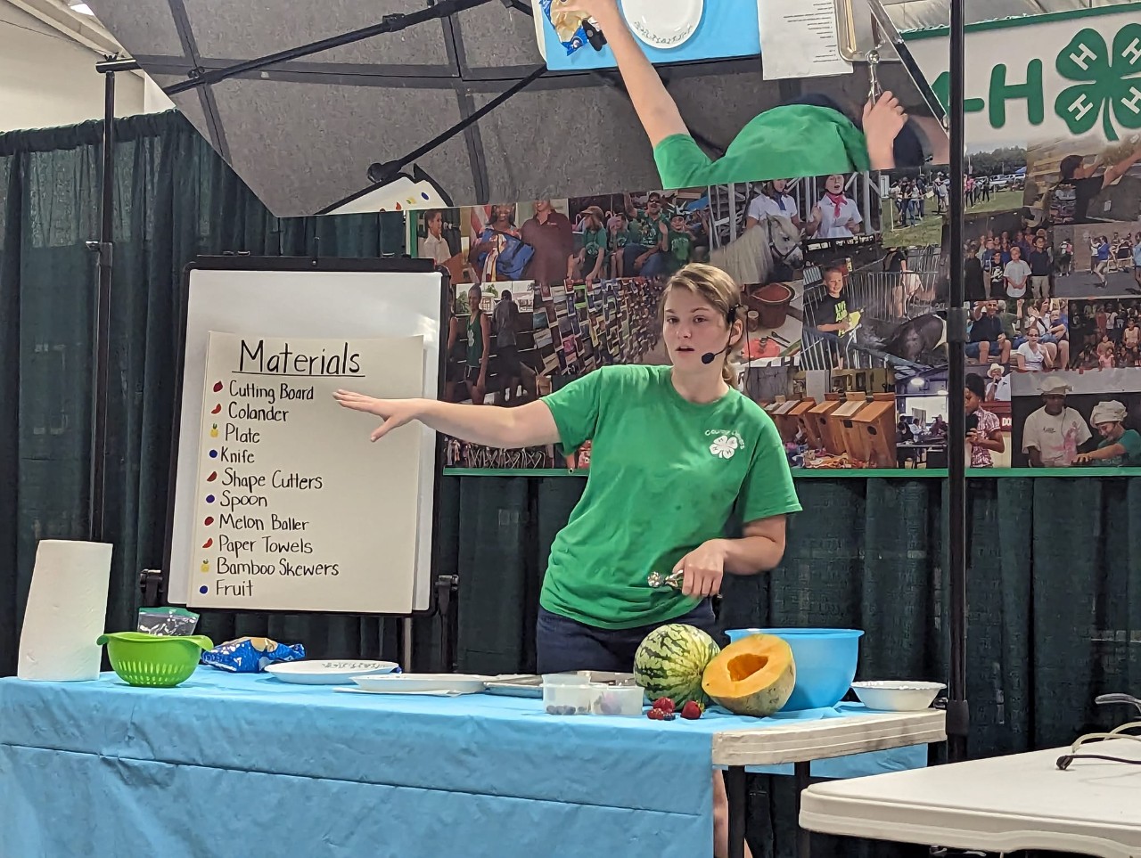 4-H member giving a public presentation