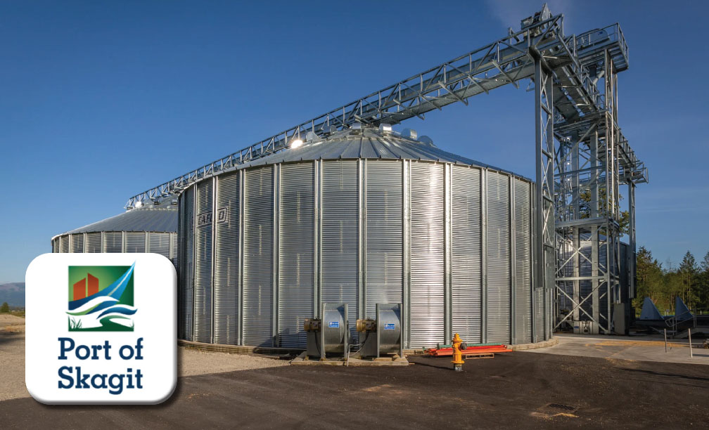 Port of Skagit Large dry grain storage facility