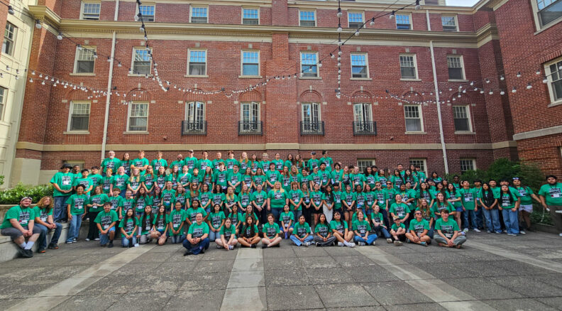 Large Group photo of all teens attending Teen Conference from WA State