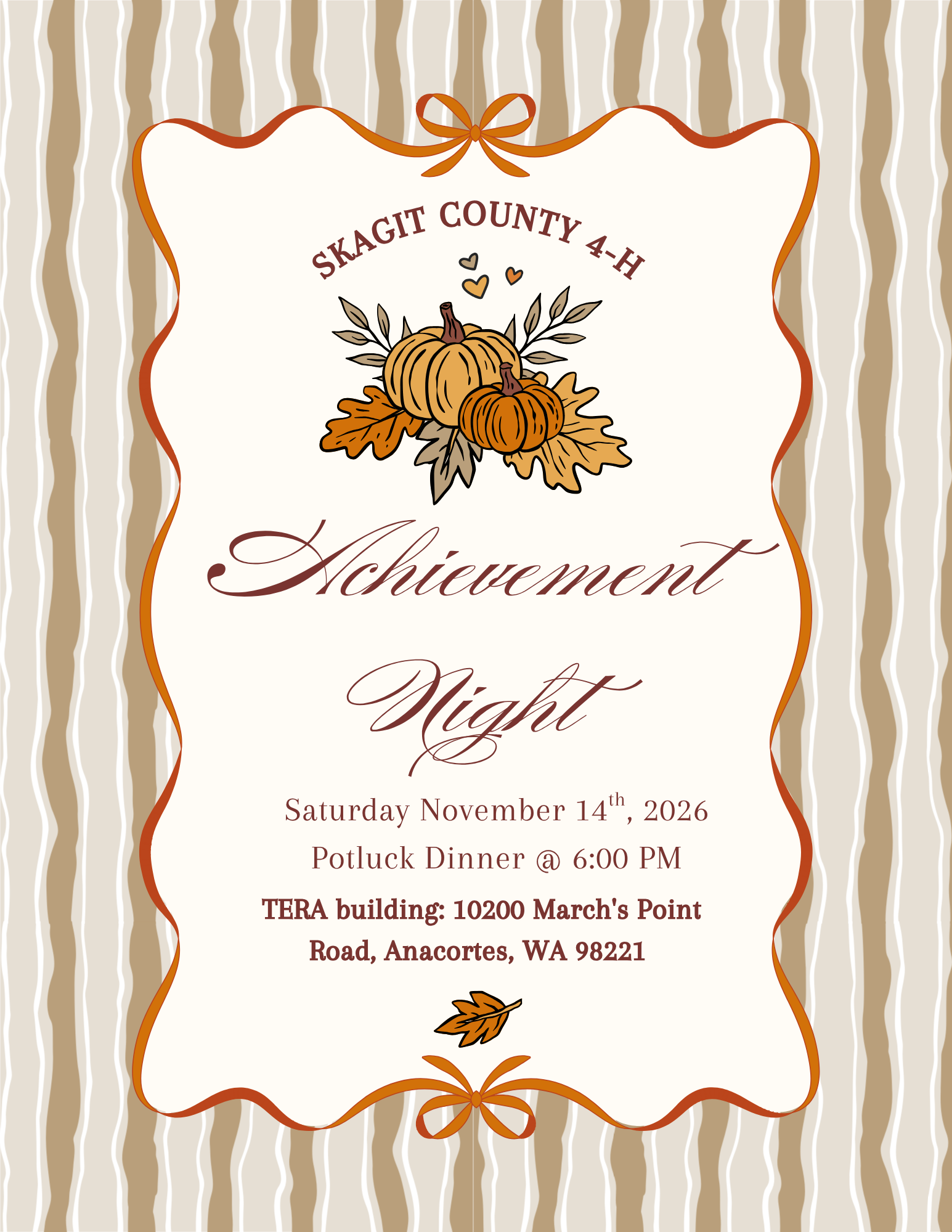4-H Achievement Night Flyer