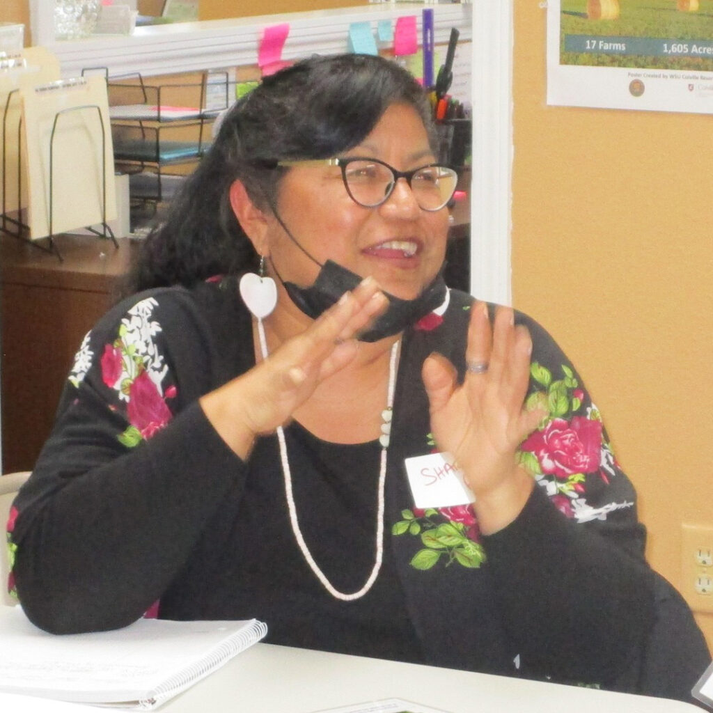 Woman at a training.