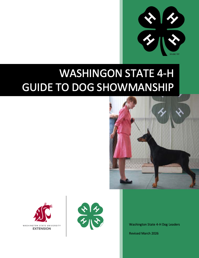 Washington State 4-H Guide to Dog Showmanship